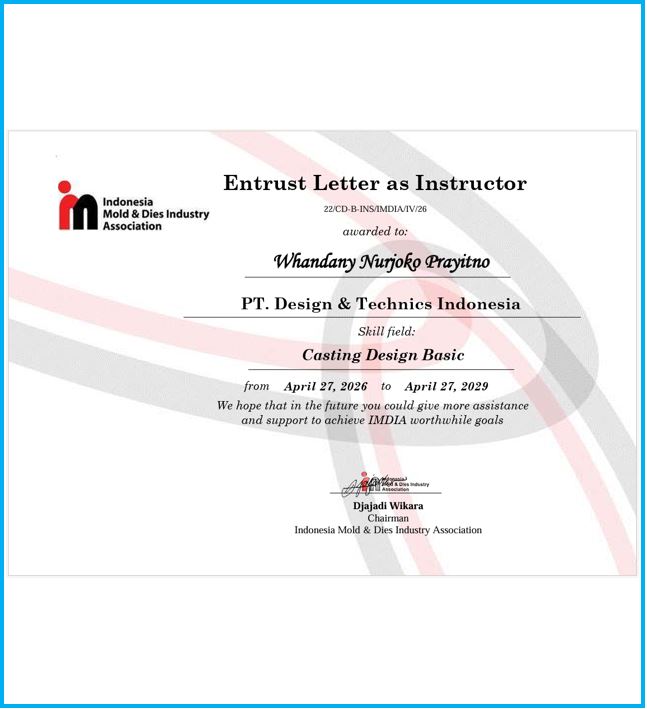 IMDIA – Instruktur Casting Design Basic