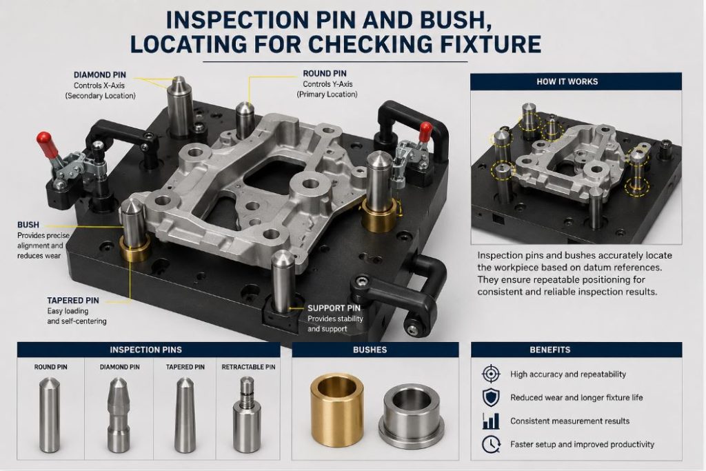 Inspection Pin and Bush, Locating for Checking Fixture